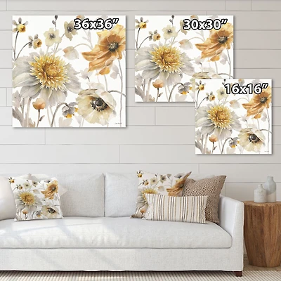Fields of Gold Watercolor Flower VI Wall Art