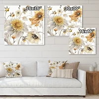 Fields of Gold Watercolor Flower VI  Wall Art