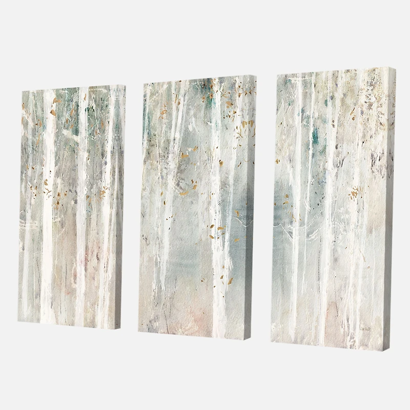 A Woodland Walk into the Forest III Canvas Wall Art