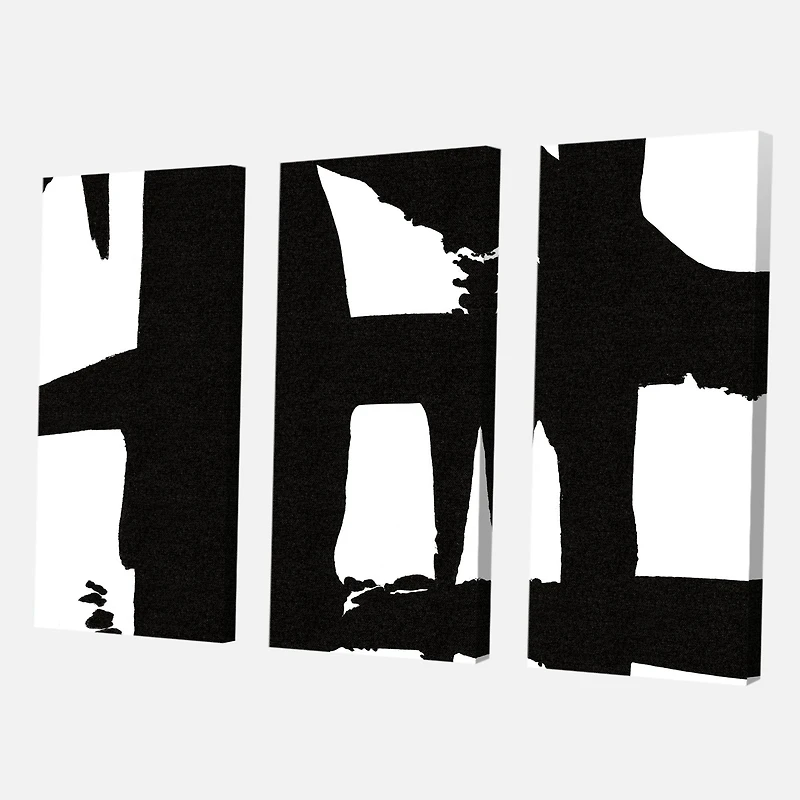 Black & White Crossing Paths II Wall Art