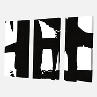 Black & White Crossing Paths II Wall Art