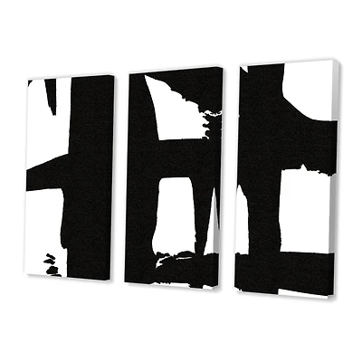 Black & White Crossing Paths II Wall Art