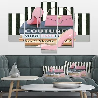 Glam Fashion High Heels VII Canvas Wall Art