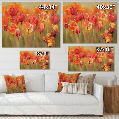 Red Tulips  Wall Art