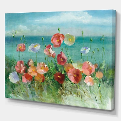 RW Coastal Poppies  Canvas Wall Art