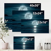Super Moon Over The Sea I  Wall Art