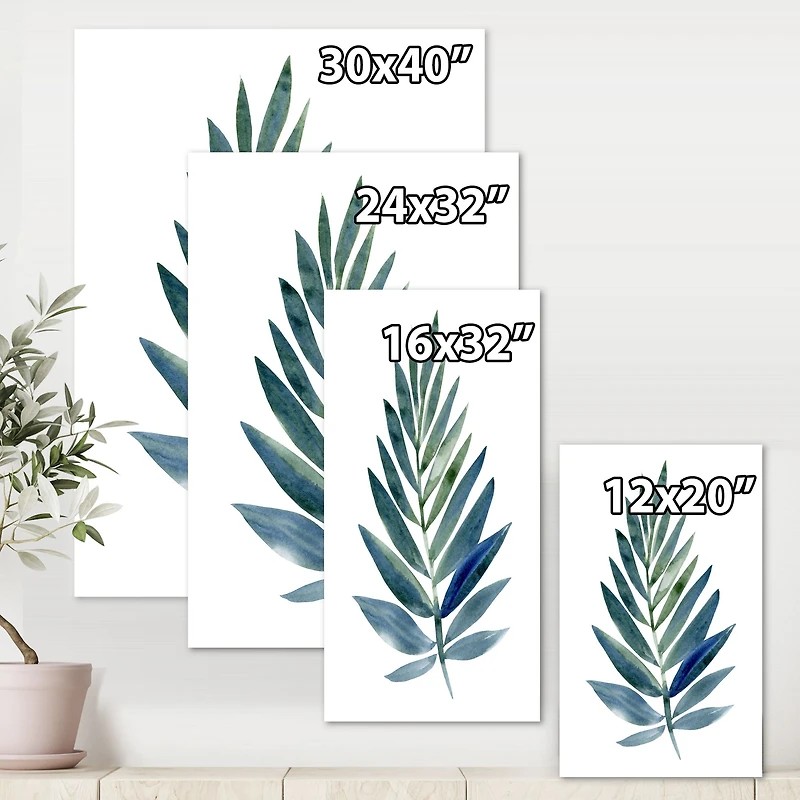 Tropical Green Leaf  Wall Art