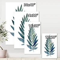 Toile « Tropical Green Leaf »