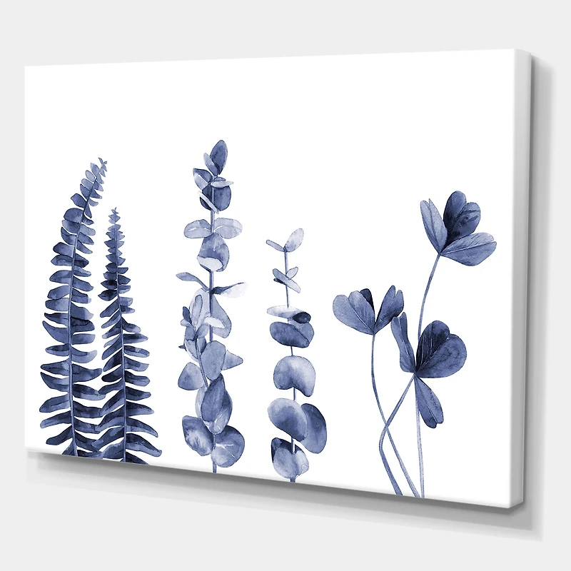 Navy Blue Eucalyptus I Wall Art