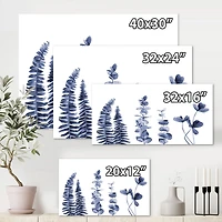 Navy Blue Eucalyptus I Wall Art