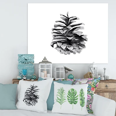 Toile « Conifer Cone Monochrome »
