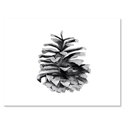 Toile « Conifer Cone Monochrome »