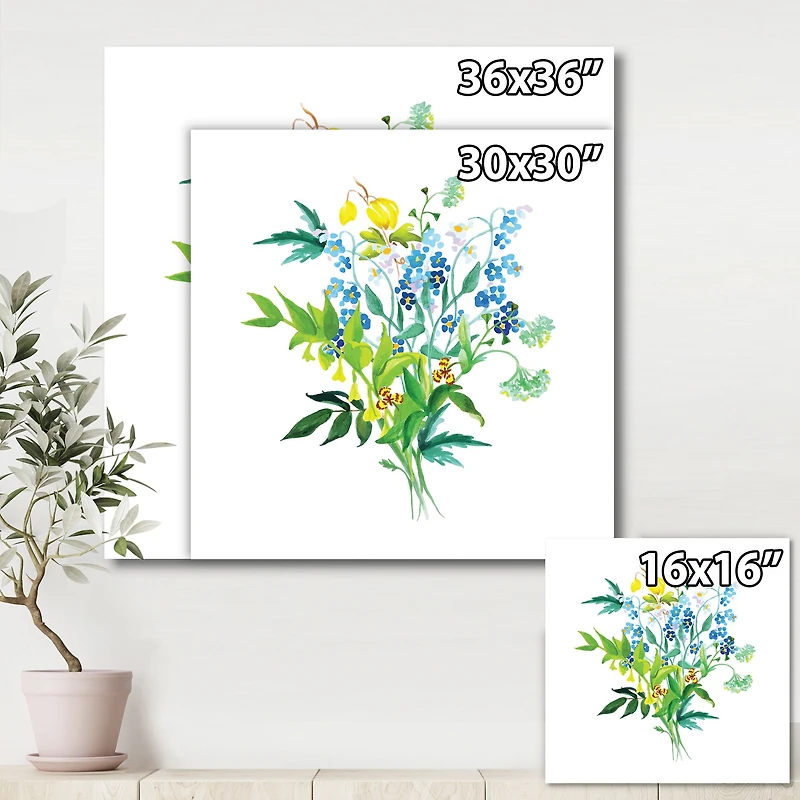 Meadow Flowers Garland  Wall Art