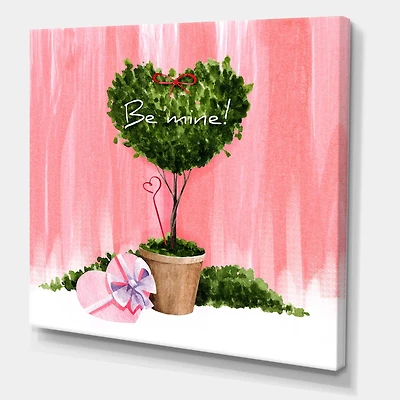 Toile « Heart Shaped Valentine House Plant »