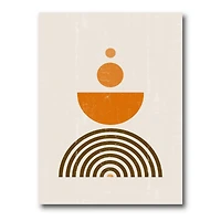 Abstract Rainbow Sun and Moon Earth Tones V  Wall Art