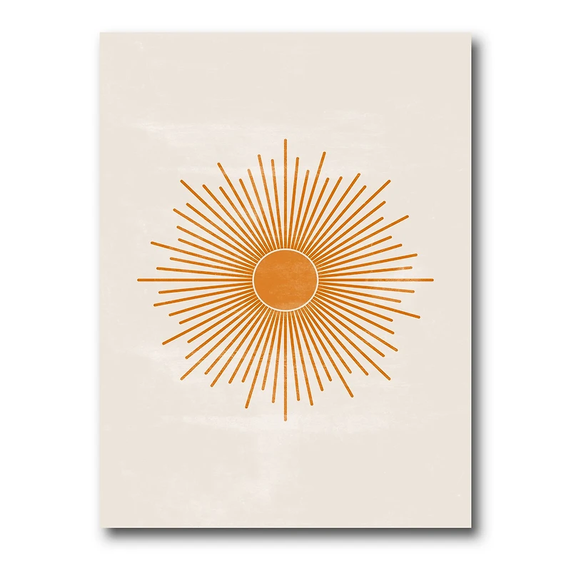 Orange Sun Print II  Wall Art