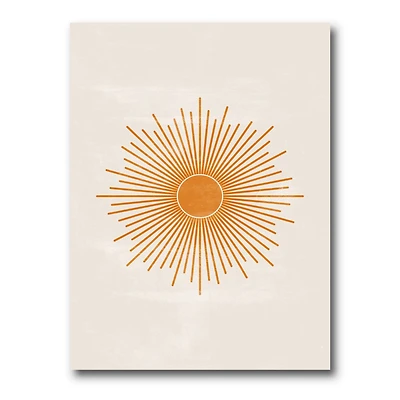 Toile « Orange Sun Print II »