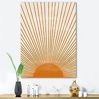 Toile « Orange Sun Print III »