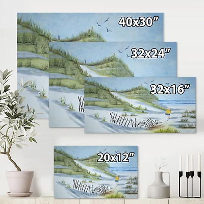 Toile « Child Walking The Beach »