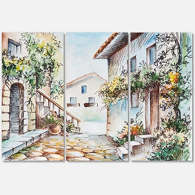 Toile imprimée « Colorful Autumn Trees by The Lake »