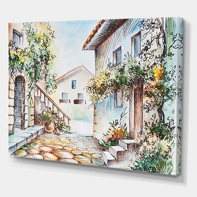 Toile imprimée « Colorful Autumn Trees by The Lake »