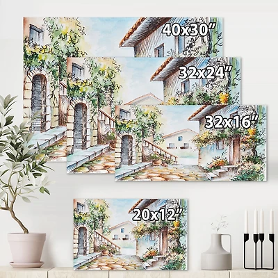 Toile imprimée « Colorful Autumn Trees by The Lake »