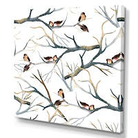 Little Birds on The Tree Branches I  Wall Art