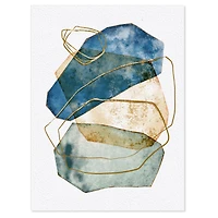 Minimal Geometric Stones I  Canvas Wall Art Print