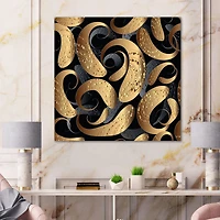 Modern Abstract Paisley  Canvas Wall Art Print