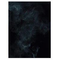 White Smoke on Black  Canvas Wall Art Print
