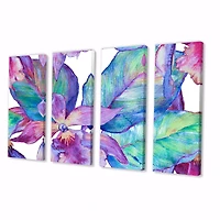 Orchid Seamless Pattern Canvas Wall Art Print