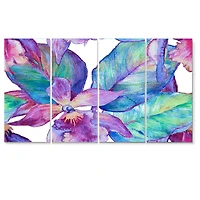 Orchid Seamless Pattern Canvas Wall Art Print