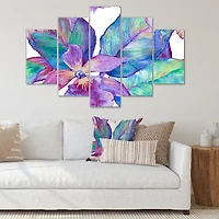 Orchid Seamless Pattern Canvas Wall Art Print