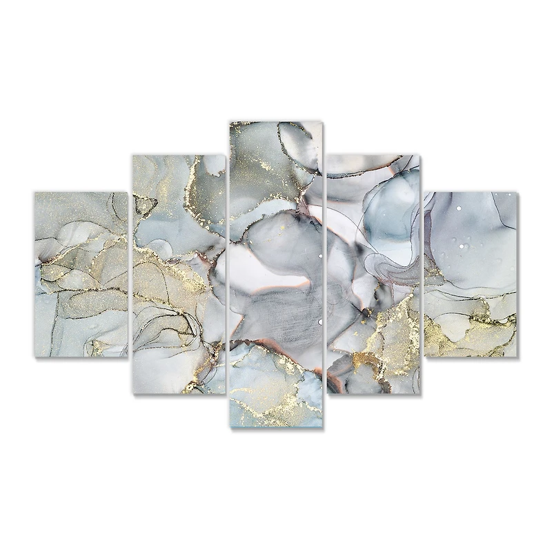Panneaux de toile imprimée « Grey Tender and Dreamy Wallpaper VII »