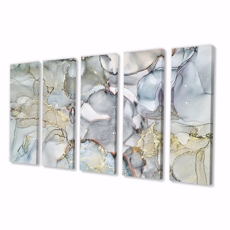 Panneaux de toile imprimée « Grey Tender and Dreamy Wallpaper VII »