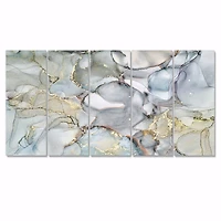 Panneaux de toile imprimée « Grey Tender and Dreamy Wallpaper VII »