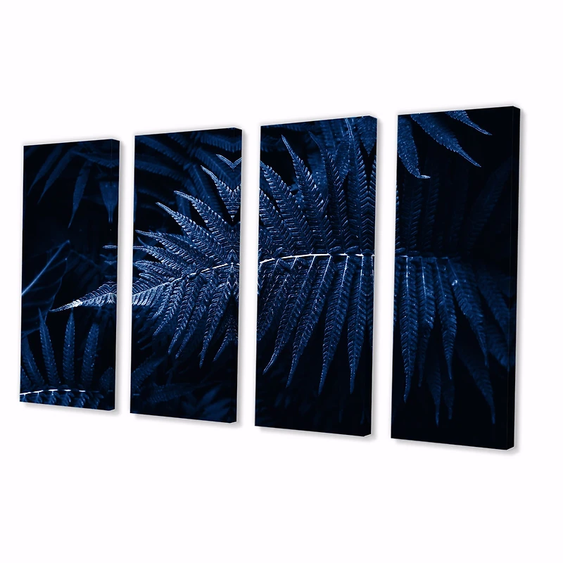 Tropical Leaves The Color of Year 2020 - 5 Panels Canvas Wall Art Print