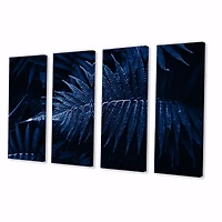 Tropical Leaves The Color of Year 2020 - 5 Panels Canvas Wall Art Print