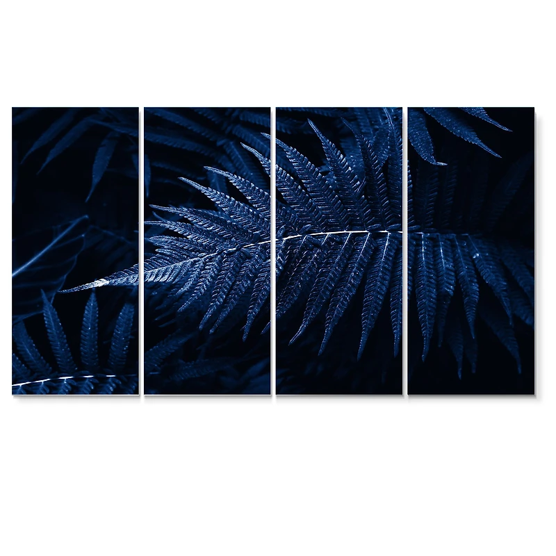 Tropical Leaves The Color of Year 2020 - 5 Panels Canvas Wall Art Print