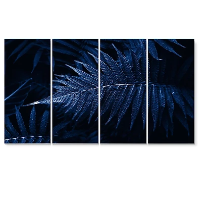Tropical Leaves The Color of Year 2020 - 5 Panels Canvas Wall Art Print