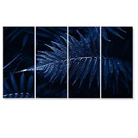 Tropical Leaves The Color of Year 2020 - 5 Panels Canvas Wall Art Print