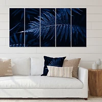 Tropical Leaves The Color of Year 2020 - 5 Panels Canvas Wall Art Print