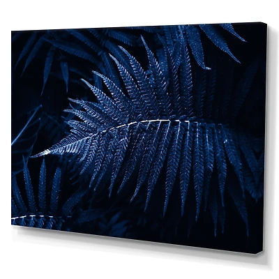 Tropical Leaves The Color of Year 2020  Canvas Wall Art Print