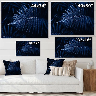 Toile  imprimée « Tropical Leaves The Color of Year 2020 »