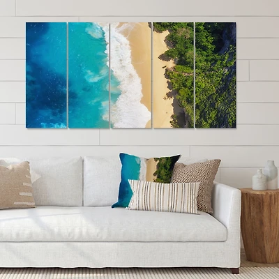 Sea and Beach Turquoise Water Canvas Wall Art Print
