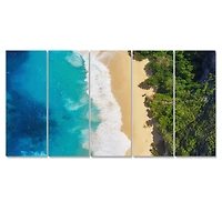 Sea and Beach Turquoise Water 5 Canvas Wall Art Print