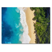 Sea and Beach Turquoise Water Canvas Wall Art Print