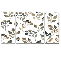 Illustration of Brown Simple Leaves