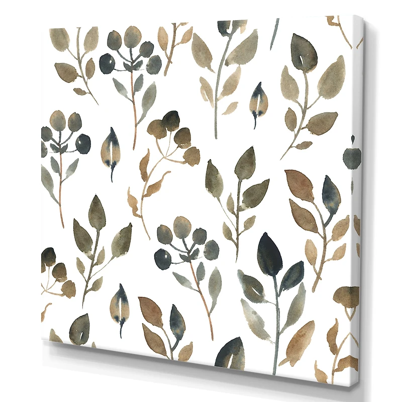 Illustration of Brown Simple Leaves