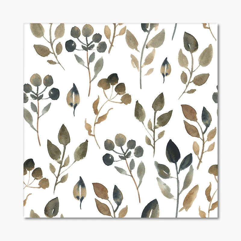 Illustration of Brown Simple Leaves